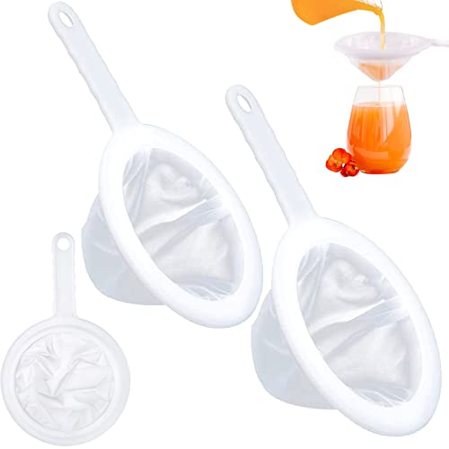 qingmeng Sieb Fein, 2 Stück Feines Sieb Mit Griff 200/400 Mesh Haarsieb Küche Netzsieb Ultrafeines Trichterfilte Haushaltssieb Handsieb für Saft, Milch, Kaffee qingmeng Sieb Fein, 2 Stück Feines Sieb Mit Griff 200/400 Mesh Haarsieb Küche Netzsieb Ultrafeines Trichterfilte Haushaltssieb Handsieb für Saft, Milch, Kaffee von qingmeng