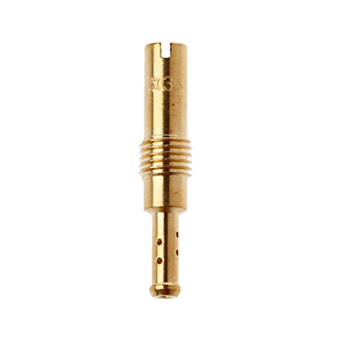 qiuxiaoaa 35# Slow Pilot Jet Vize-Einspritzdüse für Keihin CB GY6 KOSO OKO PE CVK FCR Vergaser Vergaser Düse Gold von qiuxiaoaa