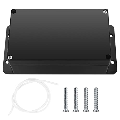 Elektronik Anschlussdose, Abzweigdosen wasserdichte IP65, Verteilerdose Aufputz, Aufputzdose, Electronic Projekt Box, Anschlusskasten Gehäuse Kunststoff (Schwarz, mit festem Ohr, 158x90x60mm) von qiwuhai