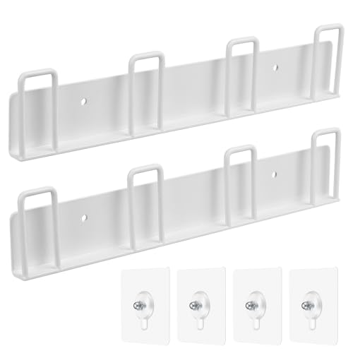 qiwuhai 2 Stück Tassenhalter Wandmontage, Metall Becherhaken mit 4 Haken, umgedrehte Tassenhaken, Tassen Haken für Tassen Aufhängung, Esszimmer Küche Unterschrank Schrank Kaffeetassenhalterung (Weiß) qiwuhai 2 Stück Tassenhalter Wandmontage, Metall Becherhaken mit 4 Haken, umgedrehte Tassenhaken, Tassen Haken für Tassen Aufhängung, Esszimmer Küche Unterschrank Schrank Kaffeetassenhalterung (Weiß) von qiwuhai