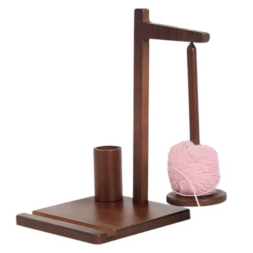 qixeuoa Garnspulenhalter | Holz Garnspulen Halter Mit Wickelhilfe,Magnetisches Zubehör Mit Seitenorganizer Für Unterwegs Zuhause Erwachsene Frauen Anfänger Handarbeit von qixeuoa