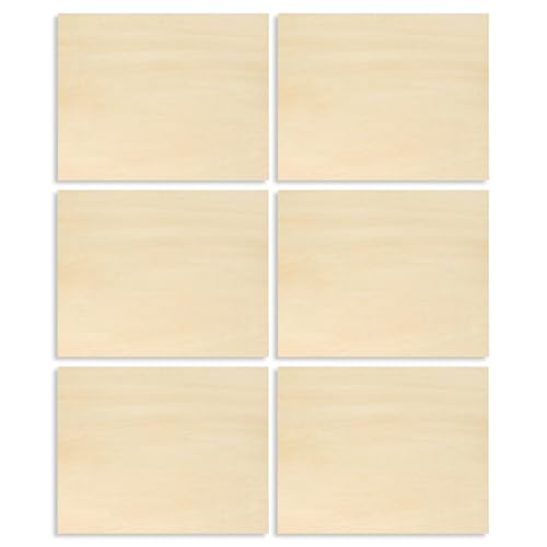 qixeuoa Holzplatten | Holzplatten Für Zuschnitt Und Gravur,6 Stück Unbehandelt Für Modellbau Cnc Bearbeitung Bastelprojekte Architekturmodelle Malen Und Beizen qixeuoa Holzplatten | Holzplatten Für Zuschnitt Und Gravur,6 Stück Unbehandelt Für Modellbau Cnc Bearbeitung Bastelprojekte Architekturmodelle Malen Und Beizen von qixeuoa