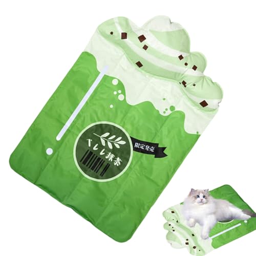 qixeuoa Pet Cooling Mat | Innenbereich Hunde Kühlmatte mit Gel - Hot Days Bite Resistant Bed Animals Comfortable Blanket for Sofa Floor RV Car Seat Travel Balcony Backyard Beach von qixeuoa