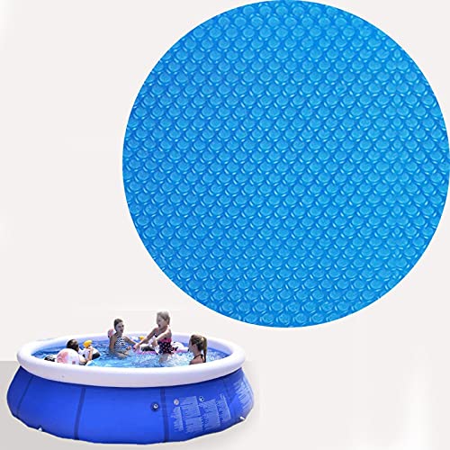 qmj Poolabdeckplane Rund für Aufblasbar Family Pool Wärmeplane Abdeckplane Solarabdeckung,Blue-Round 120cm / 4ft von qmj