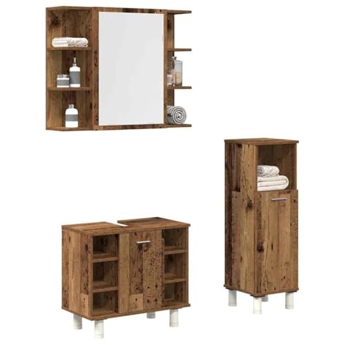 qohoio 3-TLG. Badmöbel-Set BadezimmermöBel BadezimmermöBel Set Bad MöBel Bathroom Furniture Sets BadmöBelset Altholz-Optik Holzwerkstoff - 3328567 qohoio 3-TLG. Badmöbel-Set BadezimmermöBel BadezimmermöBel Set Bad MöBel Bathroom Furniture Sets BadmöBelset Altholz-Optik Holzwerkstoff - 3328567 von qohoio