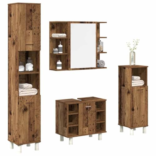 qohoio 4-TLG. Badmöbel-Set BadezimmermöBel BadezimmermöBel Set Bad MöBel Bathroom Furniture Sets BadmöBelset Altholz-Optik Holzwerkstoff - 3328557 qohoio 4-TLG. Badmöbel-Set BadezimmermöBel BadezimmermöBel Set Bad MöBel Bathroom Furniture Sets BadmöBelset Altholz-Optik Holzwerkstoff - 3328557 von qohoio