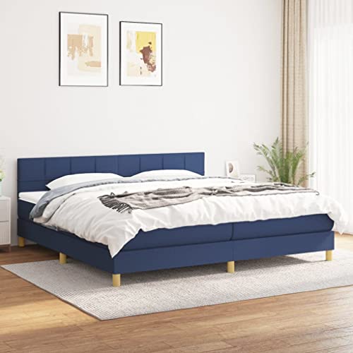 qohoio Boxspringbett mit Matratze Bett Mit Matratze Betten Boxspringbett Mit Matratze Schlafzimmer Bett Blau 200x200 cm Stoff - 3140647 qohoio Boxspringbett mit Matratze Bett Mit Matratze Betten Boxspringbett Mit Matratze Schlafzimmer Bett Blau 200x200 cm Stoff - 3140647 von qohoio