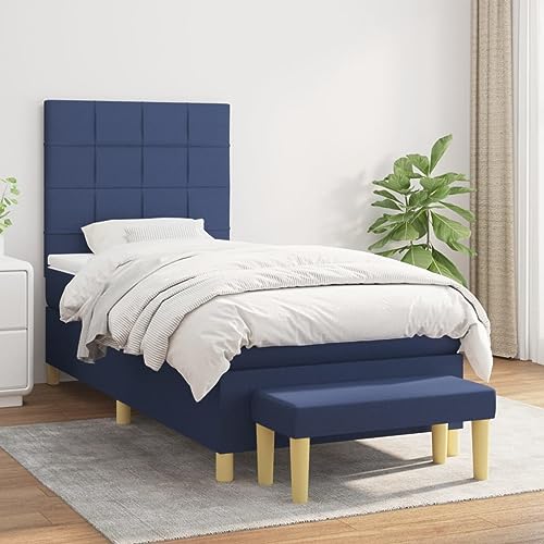 qohoio Boxspringbett mit Matratze Bett Mit Matratze Betten Boxspringbett Mit Matratze Schlafzimmer Bett Blau 90x200 cm Stoff - 3137131 qohoio Boxspringbett mit Matratze Bett Mit Matratze Betten Boxspringbett Mit Matratze Schlafzimmer Bett Blau 90x200 cm Stoff - 3137131 von qohoio