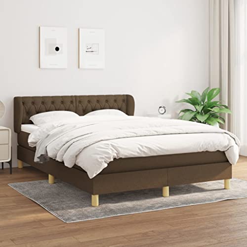 qohoio Boxspringbett mit Matratze Bett Mit Matratze Betten Boxspringbett Mit Matratze Schlafzimmer Bett Dunkelbraun 140x200 cm Stoff - 3127048 qohoio Boxspringbett mit Matratze Bett Mit Matratze Betten Boxspringbett Mit Matratze Schlafzimmer Bett Dunkelbraun 140x200 cm Stoff - 3127048 von qohoio
