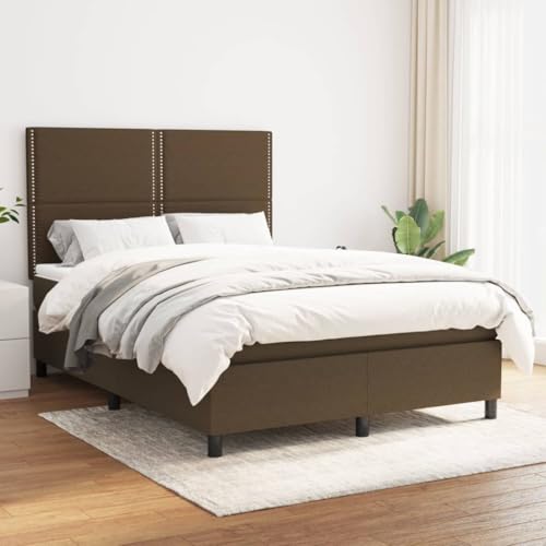 qohoio Boxspringbett mit Matratze Bett Mit Matratze Betten Boxspringbett Mit Matratze Schlafzimmer Bett Dunkelbraun 140x200 cm Stoff - 3141700 qohoio Boxspringbett mit Matratze Bett Mit Matratze Betten Boxspringbett Mit Matratze Schlafzimmer Bett Dunkelbraun 140x200 cm Stoff - 3141700 von qohoio