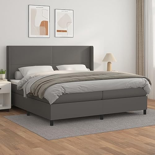 qohoio Boxspringbett mit Matratze Bett Mit Matratze Betten Boxspringbett Mit Matratze Schlafzimmer Bett Grau 200x200 cm Kunstleder - 3132403 qohoio Boxspringbett mit Matratze Bett Mit Matratze Betten Boxspringbett Mit Matratze Schlafzimmer Bett Grau 200x200 cm Kunstleder - 3132403 von qohoio