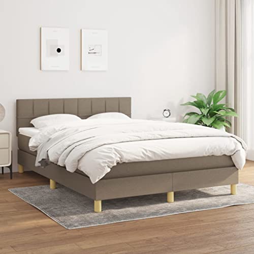 qohoio Boxspringbett mit Matratze Bett Mit Matratze Betten Boxspringbett Mit Matratze Schlafzimmer Bett Taupe 140x190 cm Stoff - 3140613 qohoio Boxspringbett mit Matratze Bett Mit Matratze Betten Boxspringbett Mit Matratze Schlafzimmer Bett Taupe 140x190 cm Stoff - 3140613 von qohoio