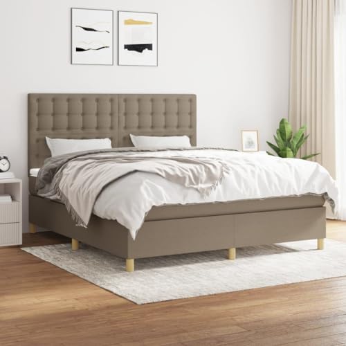 qohoio Boxspringbett mit Matratze Bett Mit Matratze Betten Boxspringbett Mit Matratze Schlafzimmer Bett Taupe 160x200 cm Stoff - 3142669 qohoio Boxspringbett mit Matratze Bett Mit Matratze Betten Boxspringbett Mit Matratze Schlafzimmer Bett Taupe 160x200 cm Stoff - 3142669 von qohoio