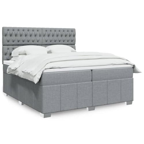 qohoio Boxspringbett mit Matratze Betten Mit Matratze Schlafzimmer Bett Boxspringbett Mit Matratze Hellgrau 200x200 cm Stoff - 3294082 qohoio Boxspringbett mit Matratze Betten Mit Matratze Schlafzimmer Bett Boxspringbett Mit Matratze Hellgrau 200x200 cm Stoff - 3294082 von qohoio