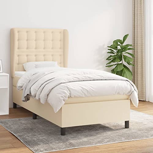 qohoio Boxspringbett mit Matratze Boxspringbett Bett Mit Matratze Betten Box Spring Bett Betten Mit Matratze Creme 100x200 cm Stoff - 3128266 qohoio Boxspringbett mit Matratze Boxspringbett Bett Mit Matratze Betten Box Spring Bett Betten Mit Matratze Creme 100x200 cm Stoff - 3128266 von qohoio