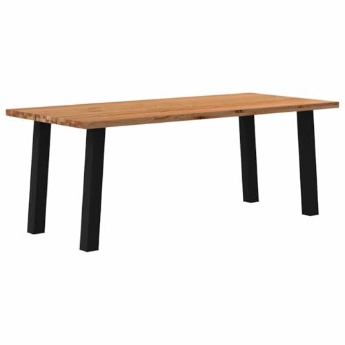 qohoio Esstisch KüChentisch Esszimmertische Esstisch Holz Tisch Esszimmer Holztisch Esszimmer Hellbraun 200x90x74 cm Massivholz Eiche Rechteckig - 3304231 qohoio Esstisch KüChentisch Esszimmertische Esstisch Holz Tisch Esszimmer Holztisch Esszimmer Hellbraun 200x90x74 cm Massivholz Eiche Rechteckig - 3304231 von qohoio