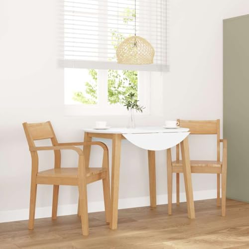 qohoio Esszimmerstühle 2 STK. EsszimmermöBel Esszimmerstuhl Dining Chair Esszimmer StüHle EsszimmerstüHlen Natur Massivholz Gummibaum - 4102510 von qohoio
