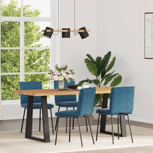qohoio Esszimmerstühle 4 STK. EsszimmermöBel Esszimmerstuhl Dining Chair Esszimmer StüHle EsszimmerstüHlen Blau Samt - 3315354 von qohoio