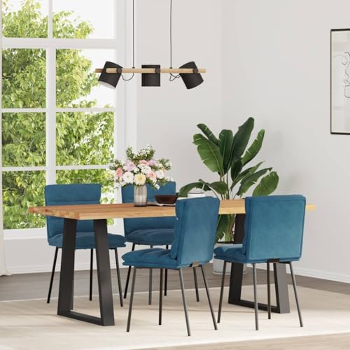 qohoio Esszimmerstühle 4 STK. EsszimmermöBel Esszimmerstuhl Dining Chair Esszimmer StüHle EsszimmerstüHlen Blau Samt - 3315392 von qohoio