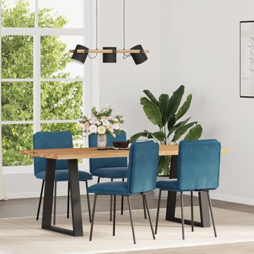 qohoio Esszimmerstühle 4 STK. EsszimmermöBel Esszimmerstuhl Dining Chair Esszimmer StüHle EsszimmerstüHlen Blau Samt - 3315419 von qohoio