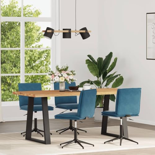 qohoio Esszimmerstühle 4 STK. EsszimmermöBel Esszimmerstuhl Dining Chair Esszimmer StüHle EsszimmerstüHlen Blau Samt - 3315647 von qohoio