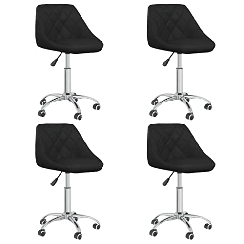 qohoio Esszimmerstühle 4 STK. EsszimmermöBel Esszimmerstuhl Dining Chair Esszimmer StüHle EsszimmerstüHlen Drehbar Schwarz Kunstleder qohoio Esszimmerstühle 4 STK. EsszimmermöBel Esszimmerstuhl Dining Chair Esszimmer StüHle EsszimmerstüHlen Drehbar Schwarz Kunstleder von qohoio