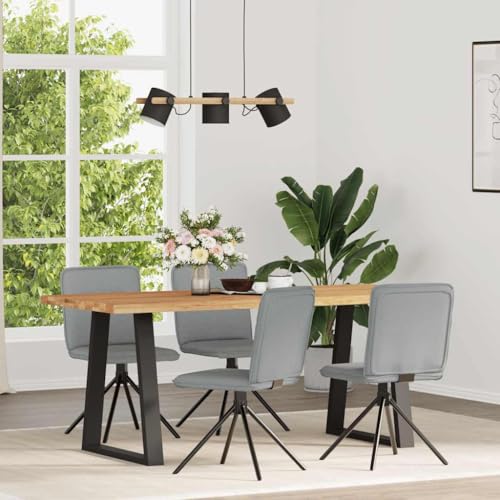 qohoio Esszimmerstühle 4 STK. EsszimmermöBel Esszimmerstuhl Dining Chair Esszimmer StüHle EsszimmerstüHlen Hellgrau Stoff - 3315332 von qohoio
