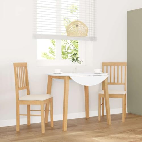 qohoio Esszimmerstühle mit Kissen 2 STK. EsszimmermöBel Esszimmerstuhl Dining Chair Esszimmer StüHle EsszimmerstüHlen Massivholz Gummibaum - 4102427 von qohoio