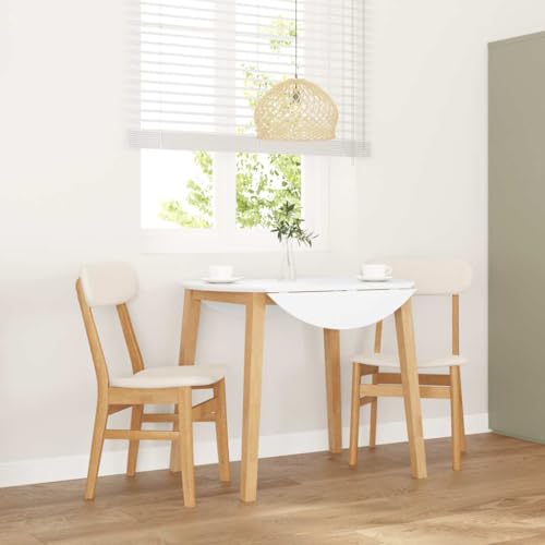 qohoio Esszimmerstühle mit Kissen 2 STK. EsszimmermöBel Esszimmerstuhl Dining Chair Esszimmer StüHle EsszimmerstüHlen Massivholz Gummibaum - 4102437 von qohoio