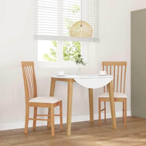 qohoio Esszimmerstühle mit Kissen 2 STK. EsszimmermöBel Esszimmerstuhl Dining Chair Esszimmer StüHle EsszimmerstüHlen Massivholz Gummibaum - 4102501 von qohoio