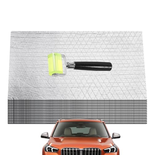 qokeeu Car Sound Deadening Material,Fahrzeug Hitzeschutz Motorhaube Schalldämmung Paneele | Schalldämpfer Akustik Für Motor Auspuffanlage Feuerwand Tür Boden Kofferraum Dach qokeeu Car Sound Deadening Material,Fahrzeug Hitzeschutz Motorhaube Schalldämmung Paneele | Schalldämpfer Akustik Für Motor Auspuffanlage Feuerwand Tür Boden Kofferraum Dach von qokeeu