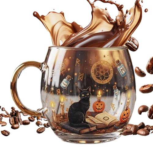 qokeeu Halloween-Becher, Hitzebeständiges Glass, Bemalte Kaffeetasse, Küchengetränke Becher, Jugendfeier Trinkglas, Milchtee Gefäß, Kaltgetränke Bechers, Kinder Reisebecher, Erwachsene Urla qokeeu Halloween-Becher, Hitzebeständiges Glass, Bemalte Kaffeetasse, Küchengetränke Becher, Jugendfeier Trinkglas, Milchtee Gefäß, Kaltgetränke Bechers, Kinder Reisebecher, Erwachsene Urla von qokeeu