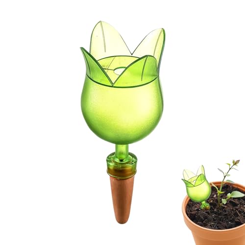 qokeeu Selbstbewässerungsspitzen,Blumenförmiges Automatisches Pflanzen Selbstbewässerungsgerät | Langzeitbewässerungssystem für Keramiktöpfe Zimmerpflanzen Gemüsegarten Anfänger von qokeeu