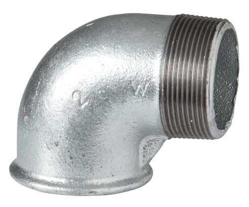 10 Stück - ATUSA Winkel Nr.92 i/a 90 Grad in 3/4" aus Temperguss, verzinkt - Winkel aus Temperguss ist ein Fitting zum Erstellen einer Richtungsänderung um 90° in einer Rohrinstallation 10 Stück - ATUSA Winkel Nr.92 i/a 90 Grad in 3/4" aus Temperguss, verzinkt - Winkel aus Temperguss ist ein Fitting zum Erstellen einer Richtungsänderung um 90° in einer Rohrinstallation von qpool24
