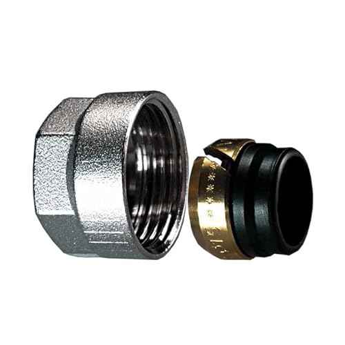 2 Stück - Ivar 3/4 Zoll Eurokonus - Verschraubung von 10 x 1 mm bis 15 x 1 mm für Kupfer-und Weichstahlrohr Serie TR 4430 (12 x 1 mm) von qpool24