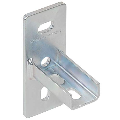 2 Stück - Sattelflansch Schienenschuh für Profil 27mm x 18mm - 28mm x 30mm längs - Korrossionsschutz durch Verzinkung - qpool24 von qpool24