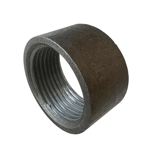 Atusa halbe Stahlmuffe Schwarz – Anschweißmuffe aus Stahl ST 37-2 gefertigt, eignet sich hervorragend um nachträglich ein Gewinde an Rohre anzubringen (1/2 Zoll x 15 mm) von qpool24