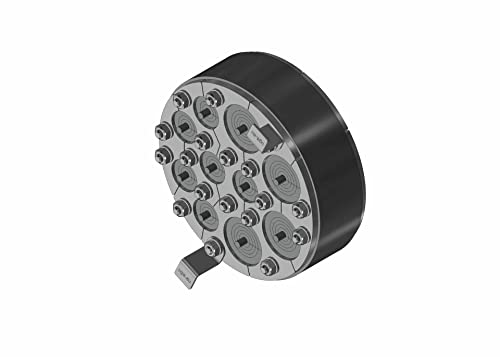 Gummi-Press-Dichtung variabel Außendurchmesser 150 mm/Tiefe 40 mm für Hauseinführung von Kabel und Rohre 4x 4 mm bis 32 mm + 6x 4 mm bis 20 mm von qpool24