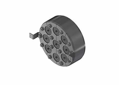 Gummi-Press-Dichtung variabel Außendurchmesser 150 mm/Tiefe 40 mm für Hauseinführung von Kabel und Rohre 9x 4 mm bis 25 mm von qpool24