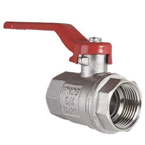 Muffenkugelhahn PN 25 DN 40-1 1/2" IG-IG langer Hebel ohne Entleerung eignet sich perfekt zur Installation in den Bereichen Trinkwasser, Heizung und Industrie von qpool24