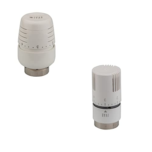 Ivar Thermostat-Köpfe 30x1,5 mit eingebauter Steuerung und Flüssigkeitsausdehnung Fühler für direkte Beeinflussung des Volumenstroms im Heizkörper (T 5000) von qpool24