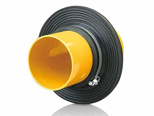 Mauerkragen für glattwandige Rohre zum Abdichten der Rohraußenwandung (Spannweite 48 mm - 53 mm) von qpool24