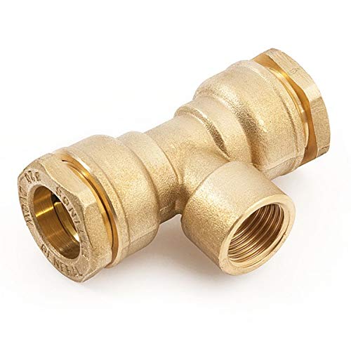 PE-T-Stück Messing 32 mm 1" IG - Leichte und einfache Verschraubung von PE-Rohren mit zölligem Standard-Rohrgewinde als Kupplung im Bereich der Wasserversorgung PE-T-Stück Messing 32 mm 1" IG - Leichte und einfache Verschraubung von PE-Rohren mit zölligem Standard-Rohrgewinde als Kupplung im Bereich der Wasserversorgung von qpool24