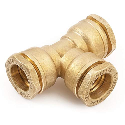 PE-T-Stück Messing 40 mm von qpool24