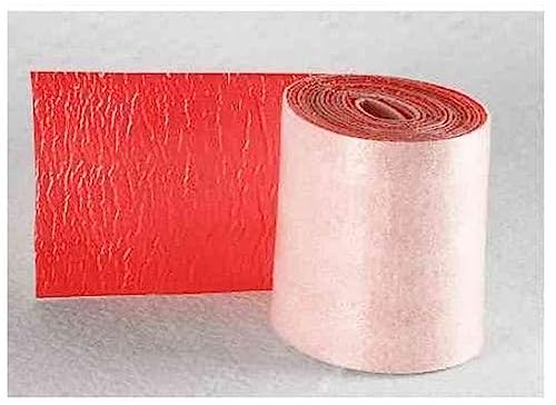 PE-Wickelstreifen rot Länge 3,6 m / Breite 70 mm und 100 mm mit Isolierdicke 2 mm – Isolation und Körperschalldämmung mit diffusionsdichter Außenhaut als Dampfsperre (70 mm) von qpool24