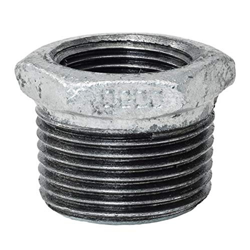 Reduzierstück 1 1/2" x 1/2" AG/IG Reduzierung - Fitting aus Temperguss feuerverzinkt - Formteil Nr.241 - qpool24 von qpool24