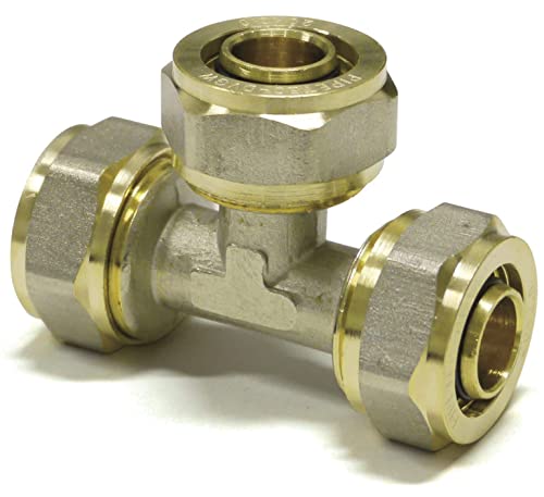 Schraubfitting-T-Stück Mittelabgang reduziert 20 x 2 mm - 16 x 2 mm - 20 x 2 mm Schraubfitting-T-Stück Mittelabgang reduziert 20 x 2 mm - 16 x 2 mm - 20 x 2 mm von qpool24
