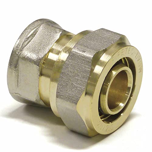 Schraubfitting -Übergang von Alu-Verbundrohr 16x2mm auf 3/4" Innengewinde von qpool24