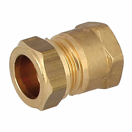 Übergänge mit Innengewinde/Kupferrohre und Weichstahlrohre/Temperaturbeständigkeit für Solar-, Klima- und Heizungsanlagen (IG 3/4 Zoll x 15 mm) von qpool24