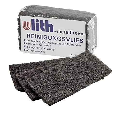 Ulith Reinigungsvlies metallfrei 10er Pack zur problemlosen Reinigung von Rohrenden geeignet, z.B. Kupfer- und Edelstahlrohre sowie auch zur Oberflächenbearbeitung Ulith Reinigungsvlies metallfrei 10er Pack zur problemlosen Reinigung von Rohrenden geeignet, z.B. Kupfer- und Edelstahlrohre sowie auch zur Oberflächenbearbeitung von qpool24